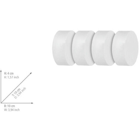 Déshumidificateur WENKO Prisma 500 g 8 recharges blanc absorbeur d'humidité anti-humidité bloc recharge cartouche déshumidificateur pour salle de bain garage et petits espaces jusqu'à 40 m³