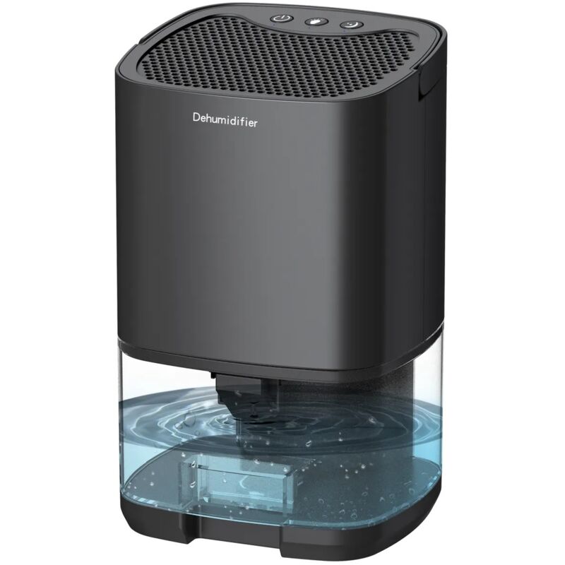 Déshumidificateurs pour chambre à coucher, petit déshumidificateur pour la maison, 350 oz, 2 500 pieds cubes (350 pieds carrés), avec 7 lumières led,