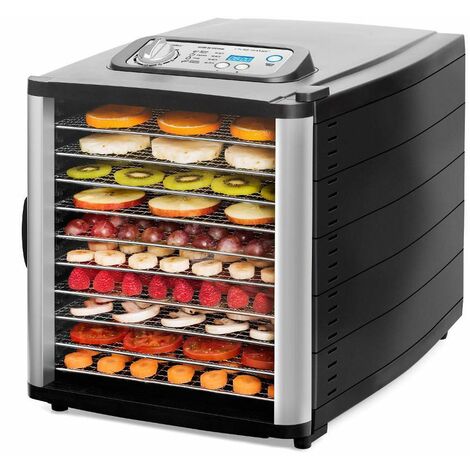 Déshydrateur 10 plateaux inox avec minuterie QDH710 - Riviera-et-Bar