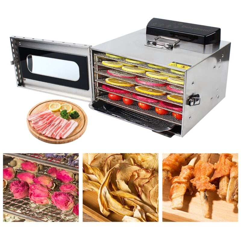 Déshydrateur de cuisine à 6 étages Déshydrateur de légumes Déshydrateur de fruits Déshydrateur de viande