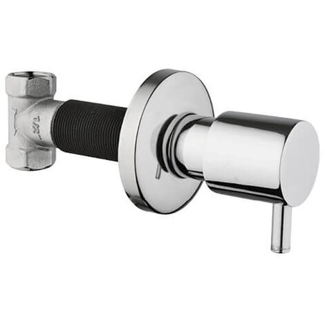 Design Absperrventil Taharet / Bidet WC Unterputz Wandarmatur 1/2 Zoll AC90L - Chrom