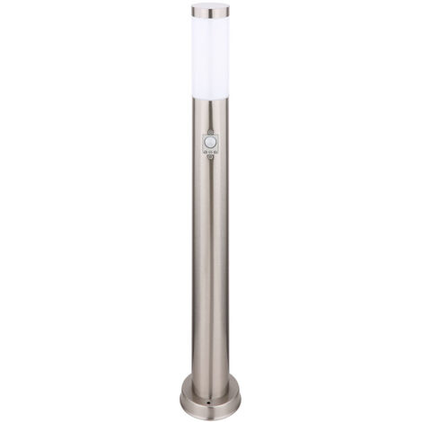 Design Außen Steh Leuchte Terrassen Edelstahl Sockel Garten SENSOR Lampe silber Globo 31588S
