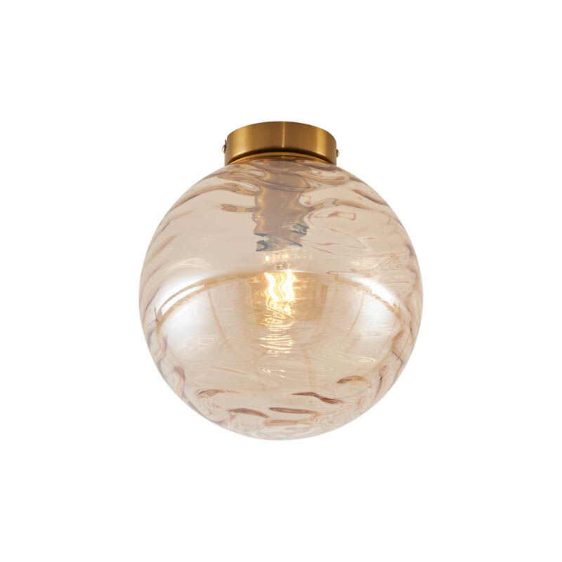 Image of Design Ceiling Light Brass with Amber&hellip;