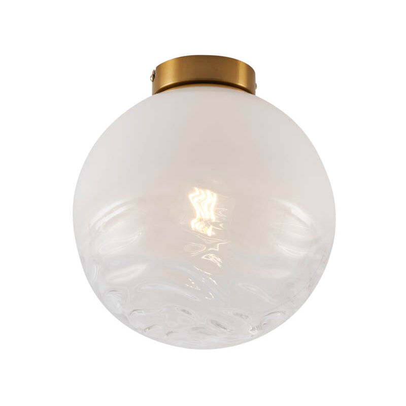 Image of Design Ceiling Light Brass with White&hellip;