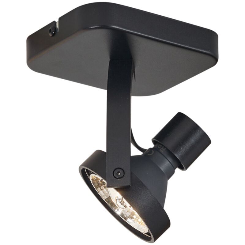 Qazqa Design Ceiling Spotlight Black Gu10 70mm Rotatable And Tiltable - Vo