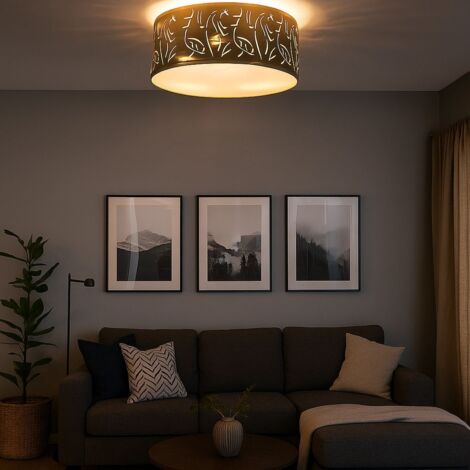 Design Decken Strahler GOLD Wohn Zimmer Beleuchtung Deko Stanzungen Lampe Globo 15359D