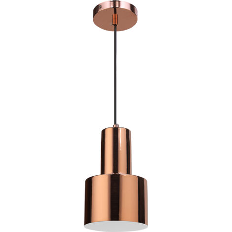 Design-Deckenlampe - Metall-Pendelleuchte - Camilo Chrom Roségold