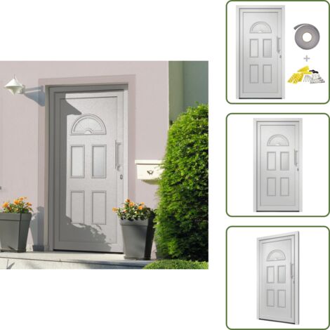 Design elegante - vidaXL Porta di Ingresso Bianca 98x208 cm - Dimensioni 98 x 208 cm