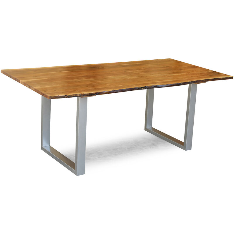 Design Esstisch Akazie massiv 200x90 Tisch Küchentisch Holztisch Baumkante Baum A00000362