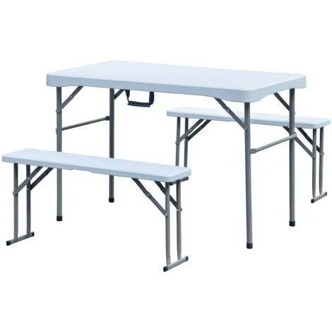 Design Festzeltgarniturset klappbar 113x61x74 cm