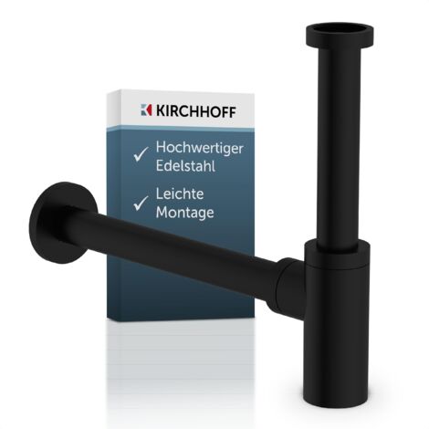 Design-Flaschensiphon, Schwarz, 1 1/4" x 32 mm