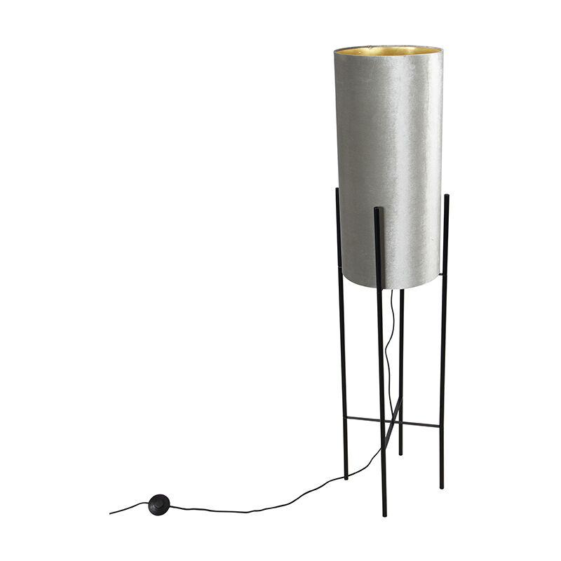 Image of Qazqa - Modern Floor Lamp Black&hellip;