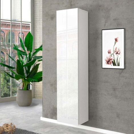 Design-Garderobenschrank für den Eingangsbereich mit 5 Fächern in Hochglanz Weiß Joy Wardrobe