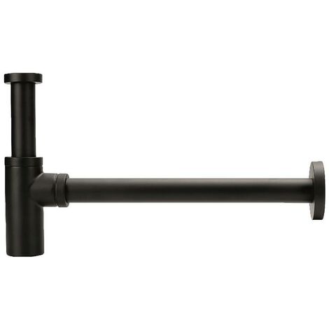 Design-Geruchverschluss PLUS, Messing, 1 1/4"x 32mm, schwarz matt, Siphon