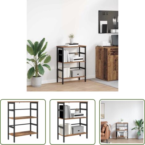 Design industriale -  Libreria Legno vecchio 60 x 29,5 x 81 cm Legno multistrato