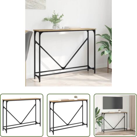 Design industriale -  Tavolo consolle Rovere artigianale 102 x 23 x 75 cm