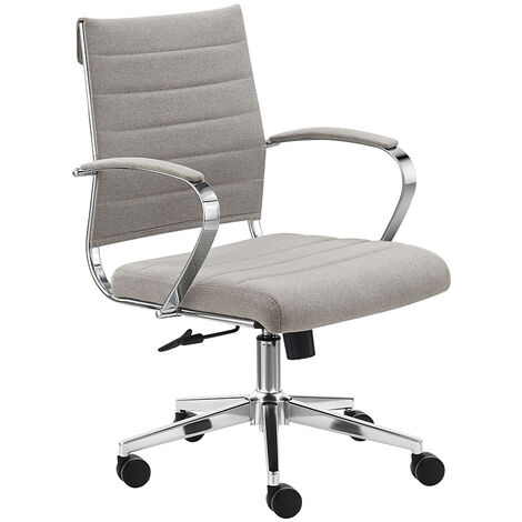 Design-Konferenzstuhl/Esszimmerstuhl Cádiz - Hellgrau - Schicker Stuhl für Esszimmer & Büro