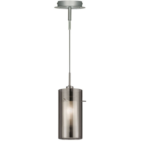 Design Lampada a sospensione a soffitto Vetro fumo Illuminazione sala da pranzo Lampada a sospensione Proiettore