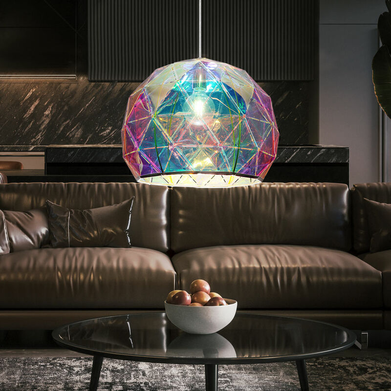 Image of Design lampada da soffitto a sospensione multicolore soggiorno illuminazione sala da pranzo lampada a pendolo corridoio