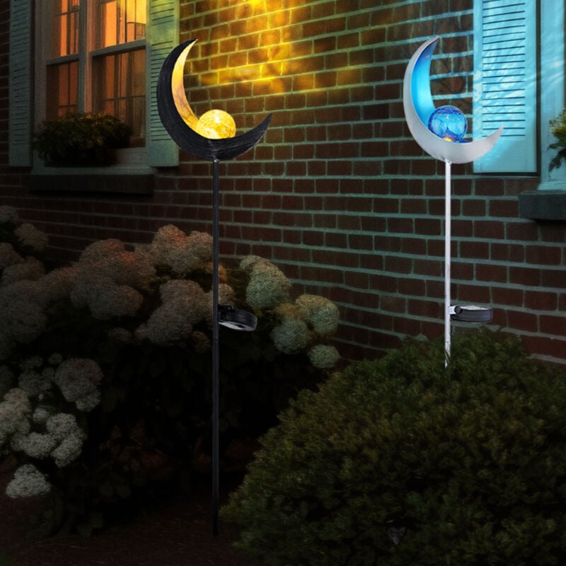Image of Design led luce solare illuminazione esterna decorazione plug lamp moon design