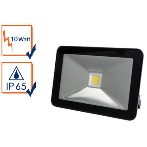 DESIGN-LED-STRAHLER - 10 W - NEUTRALWEIß - SCHWARZES GEHÄUSE