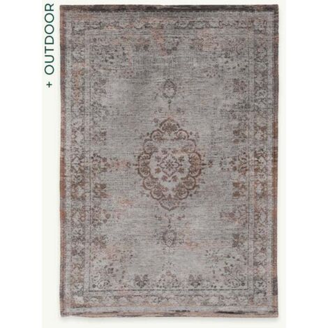 Design médaillon - Tapis médaillon Fading World - Gris ébène - 140 x 200 CM