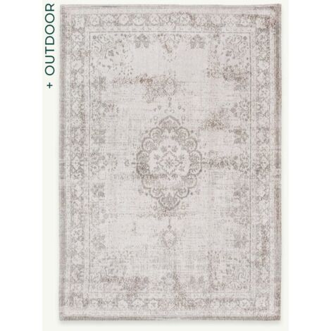 Design médaillon - Tapis médaillon Fading World - Salt & Pepper - 80 x 150 CM