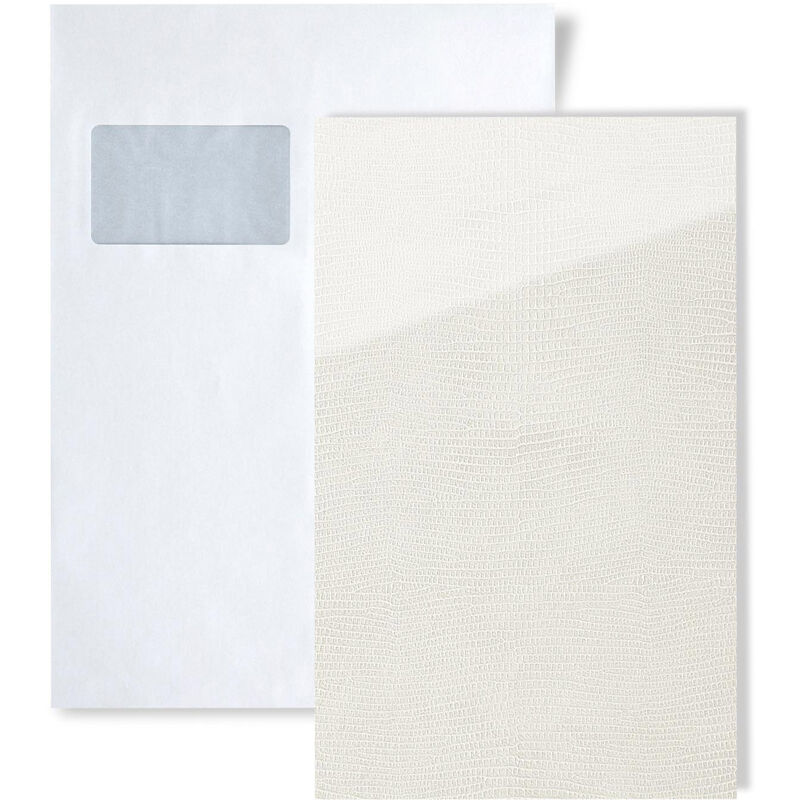 Wallface - 1 sample piece S-19775 leguan bianco antigrav Collection Wall panel sample in din A5 size - white