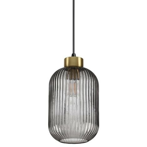 IDEAL LUX Design pendant Mint-1 Smoked glass 1 bulb 29.5cm