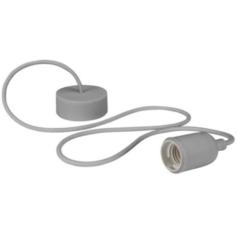 Vellight DESIGN-PENDELLEUCHTE MIT TEXTILKABEL - GRAU