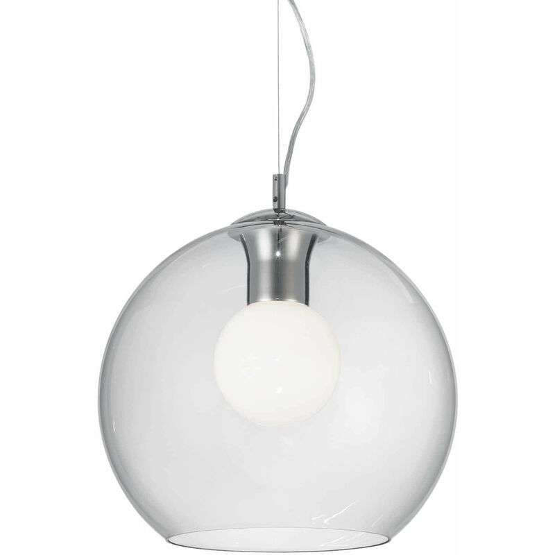 01-ideal Lux - Design Pendelleuchte Transparente NEMO CLEAR 1 Glühbirne