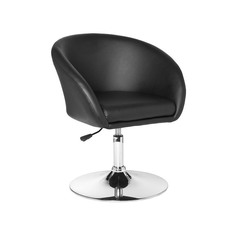 Lomadox - Design Relaxsessel Loungesessel Kunstleder Cocktailsessel schwarz B/H/T ca. 62/84/55cm