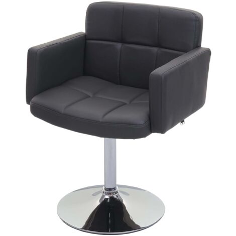 Design sedia Lounge Orlando M10 cromo ecopelle 55x60x80cm grigio