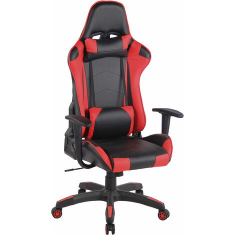 Chaise gamer Nate avec LED - rouge/noir Moderne - Rousseau