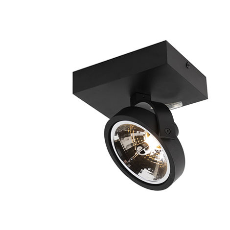 Design Spot schwarz verstellbar 1-flammig inkl. LED - Go
