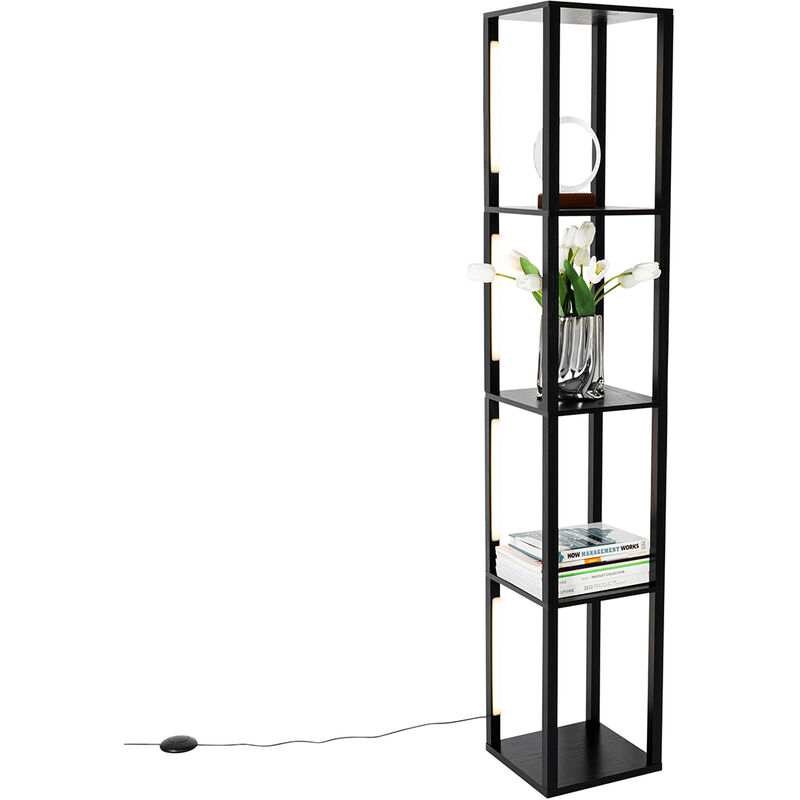 Qazqa Design Stehleuchte Schwarz Inkl. Led 3 Stufen Dimmbar - Tianna