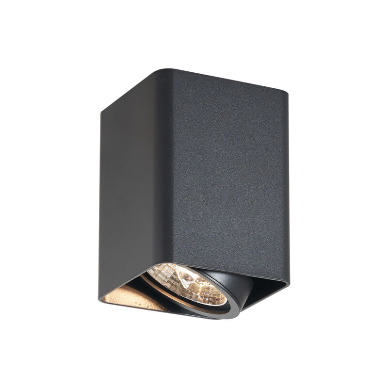 Qazqa Design Surface-mounted Spotlight Black Gu10 70mm Rotatable And Tiltable - Vox
