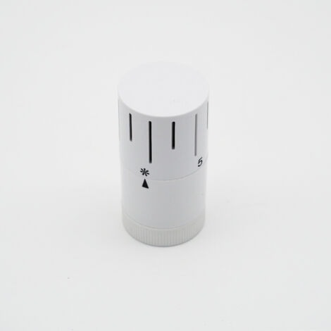 Design Thermostatkopf M 30 x 1,5 Mit Nullstellung Heizkörperventil Universal weiß