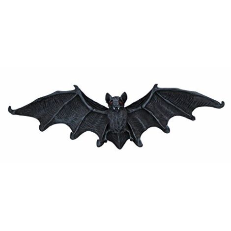 Design Toscano CL69108 Scultura a Muro Porta Chiavi Pipistrello Vampiro, Grigio, 4x25.5x7.5 cm