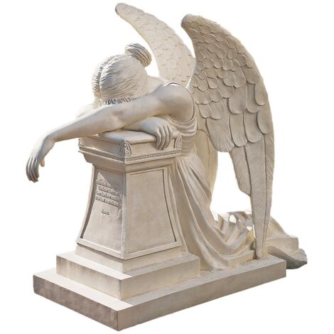 Design Toscano DB1111 Statua Monumento Angelo del Dolore: Estate, Beige, 66x30.5x61 cm
