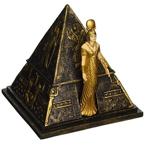 Design Toscano Egiziano Décor Trinket - Egiziano dea Iside Piramide Jewelry Box - Statue egizie
