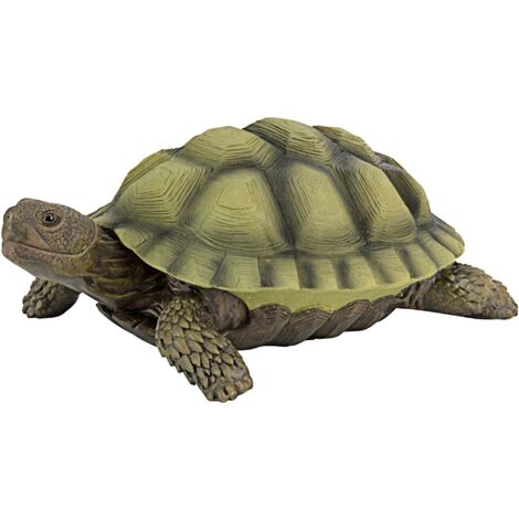 Design Toscano Gilbert La Tartaruga Decoro da giardino Statuetta animale, poliresina, a colori, 22,75 cm