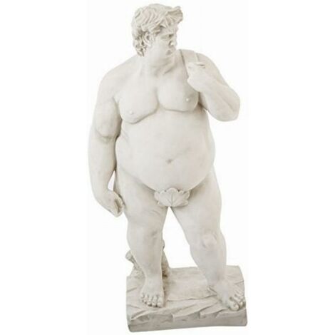Design Toscano KY47038 Scultura da Giardino David - Grandi Dimensioni, Beige, 23x35.5x76 cm