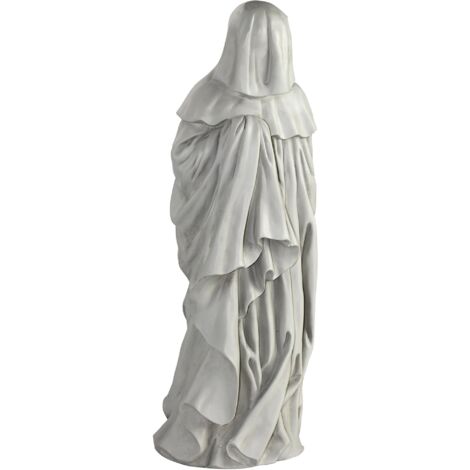 Design Toscano NG31567 Statua Francese Piangente, Media, Off Bianco