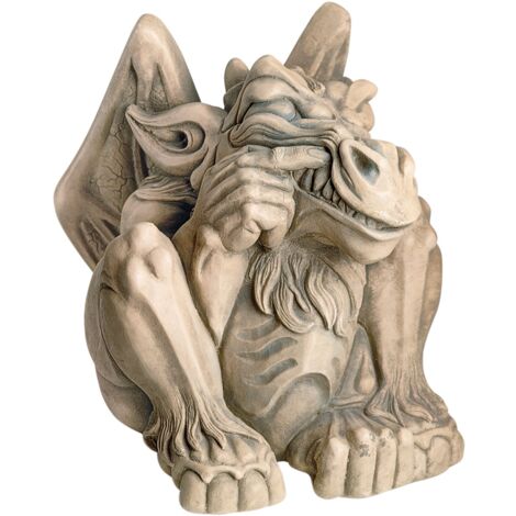 Design Toscano OS69003 Statua Gargoyle Continuate a Festeggiare, Stolti, Grande, Abbronzatura