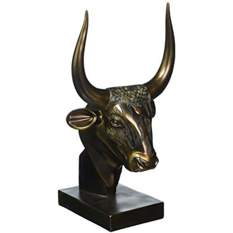 Design Toscano QL161311 Statua Api Il Toro, Dio Egizio della Forza, Oro, 9x16.5x26.5 cm
