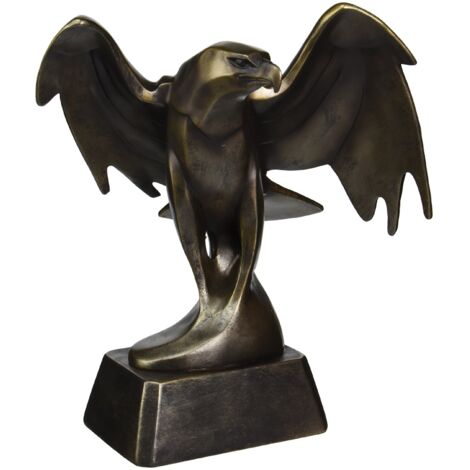 Design Toscano QS7373 Statua di Aquila in Art Déco Forgiando la Forza, Bronzo