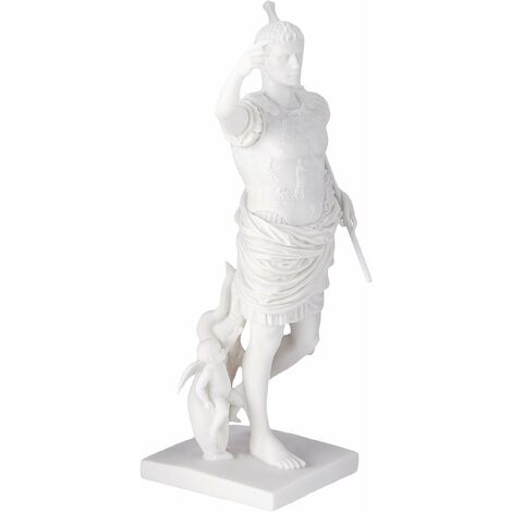 ML-Design Statua Testa Dea Fioriera 21 x 16 x 32 cm Scultura Volto di Donna