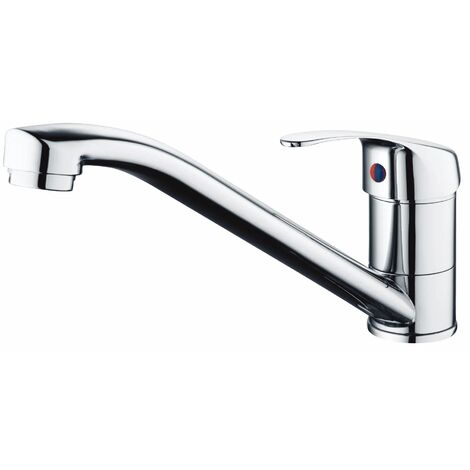 Design U Single Lever Kitchen Sink Mixer Tap Swivel Spout Chrome Finish
