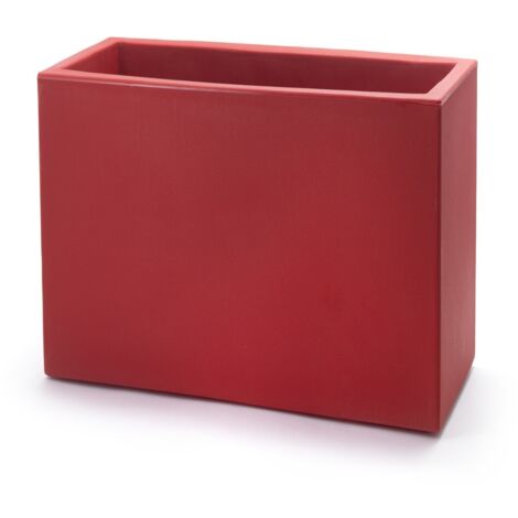 Design Vase Modern "Cassa Schio" Essential Garten und Balkon Topf für Blumen und Pflanzen -60 cm / Kardinalrot